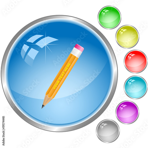 vector icon of pencil