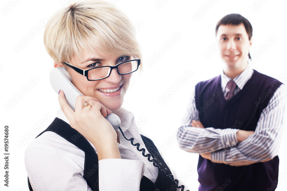 The charming young business woman The charming young business woman