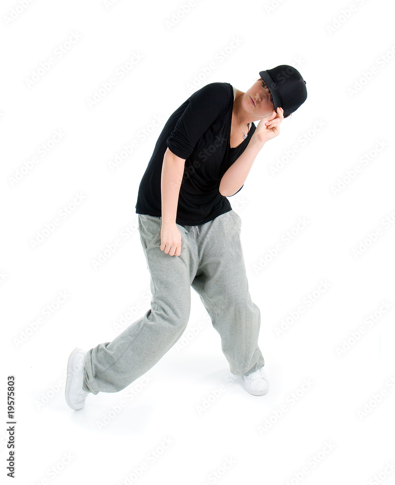 modern style dancer posing