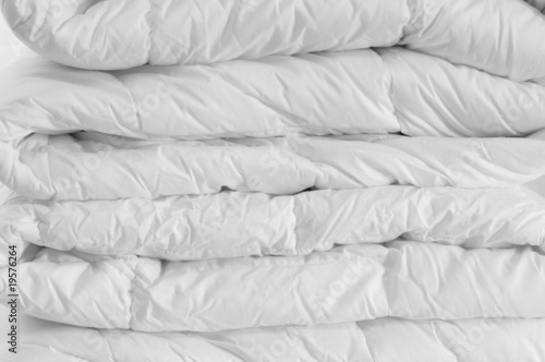 Bilde på lerret White comforter.
