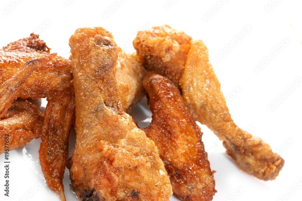 Chicken legs on the white Chicken legs on the white