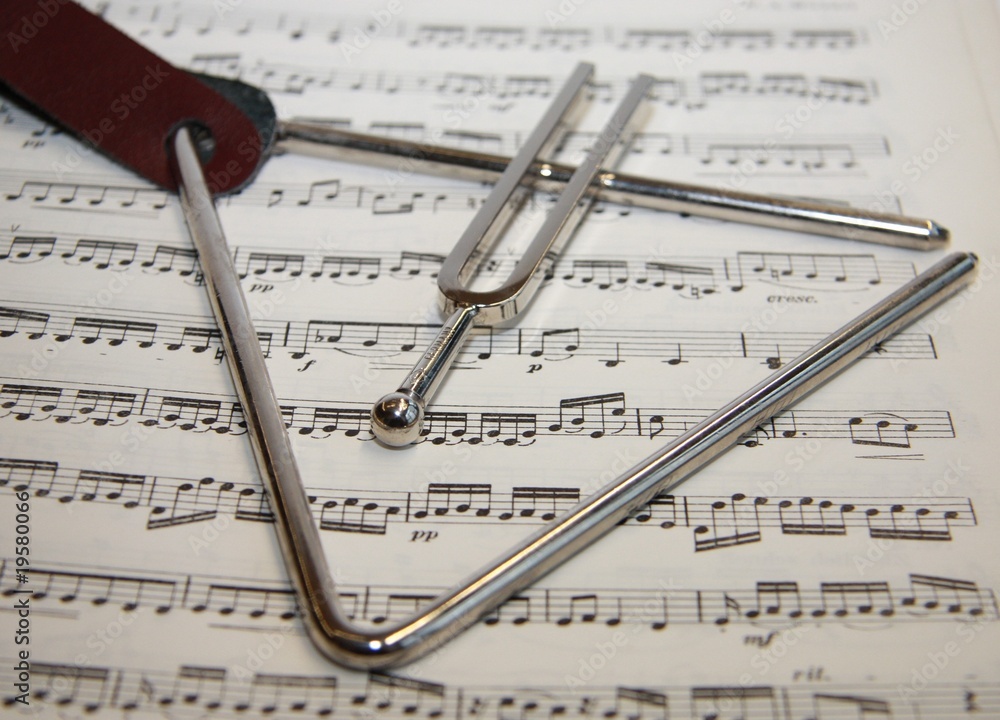 Obraz premium Stimmgabel,Triangel