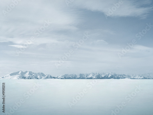 Beautiful winter background , lots of copy-space