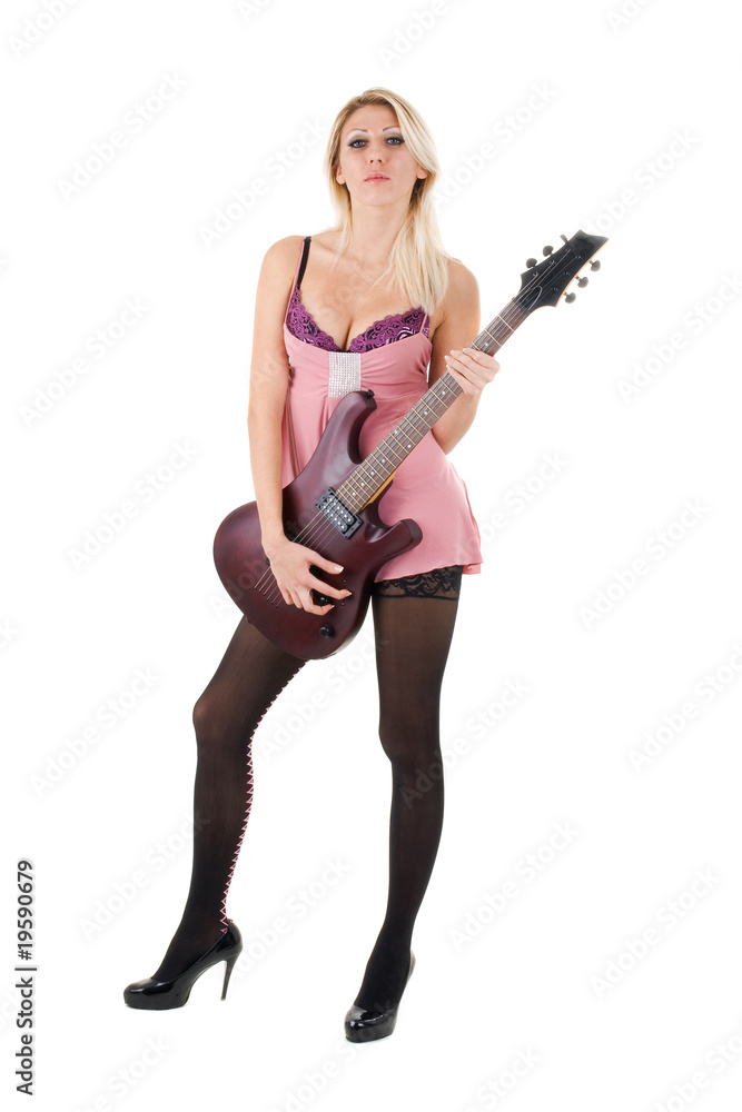 beautiful blonde on white background beautiful blonde on white background