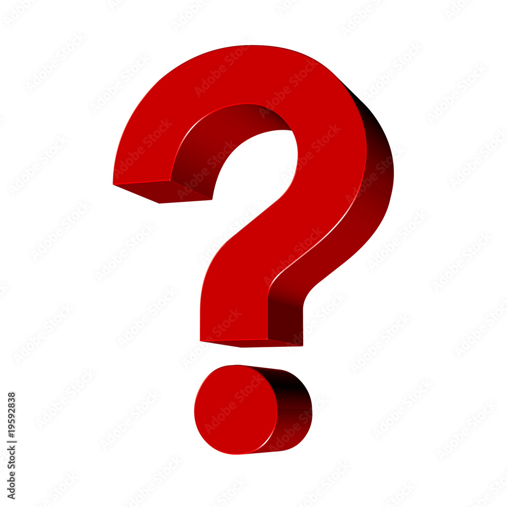 3d red question mark 3d red question mark