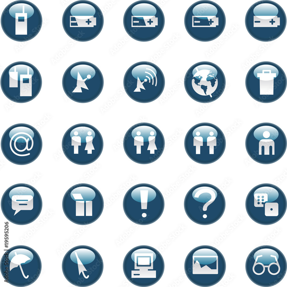 Web and internet icons Web and internet icons
