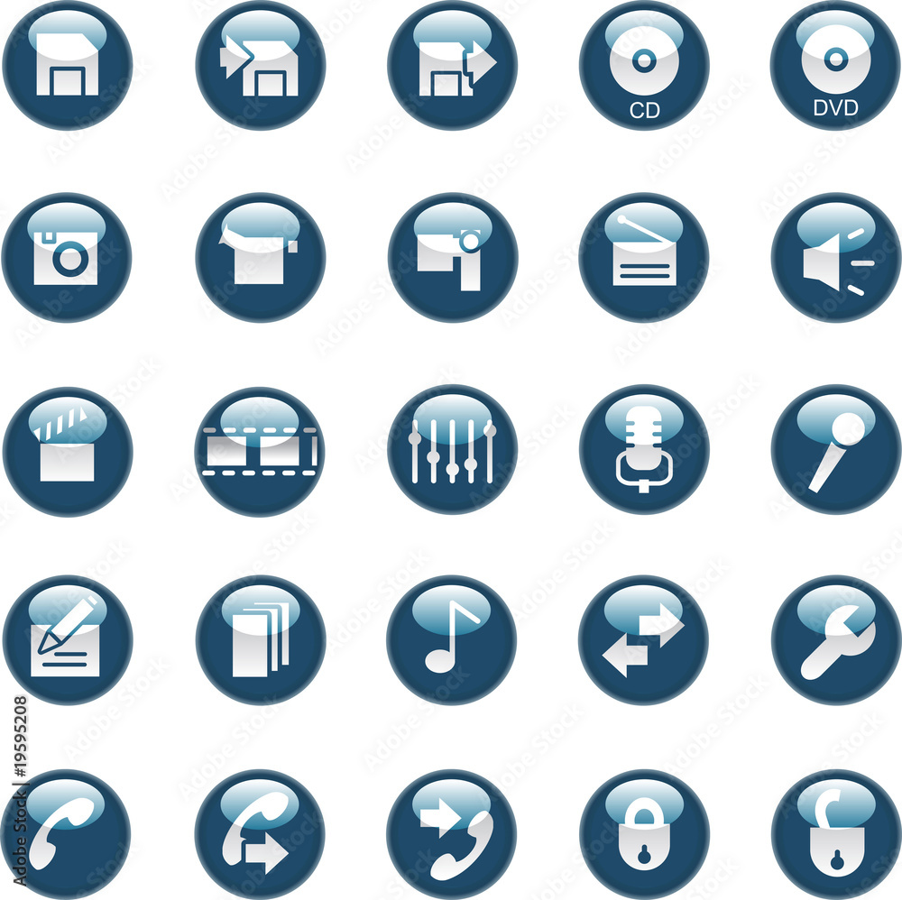 Web and internet icons Web and internet icons