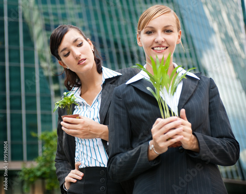 Valokuva Businesswomen with Plants