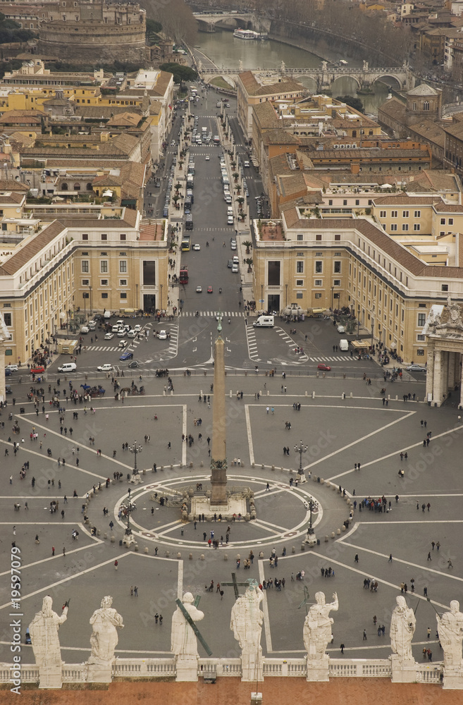 Vista dalla cupola di San Pietro - Roma