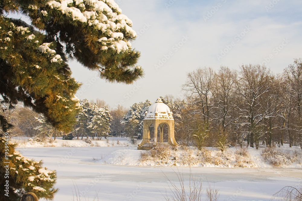 Winterlicher Stadtpark
