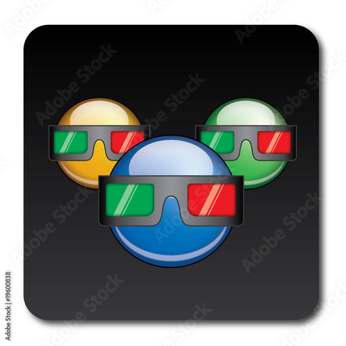 Icono gafas cine 3D