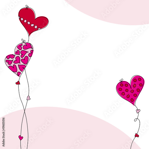 3 Herzluftballons