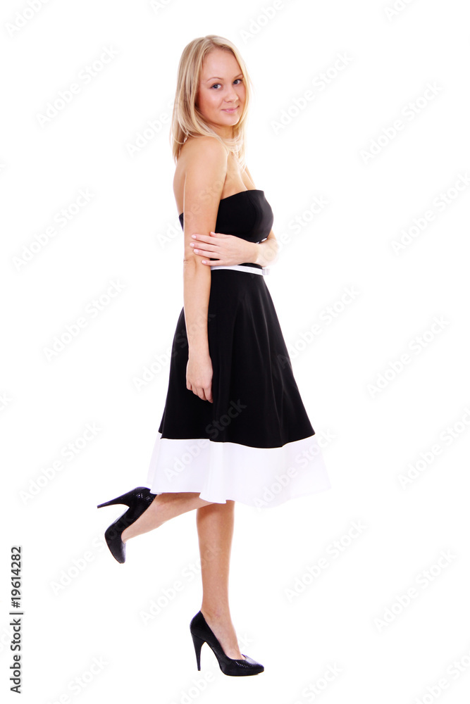 Full length of a beautiful young lady in dress Full length of a beautiful young lady in dress