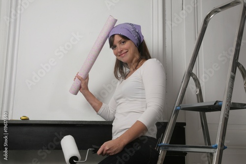 Fotografie femme bricolage
