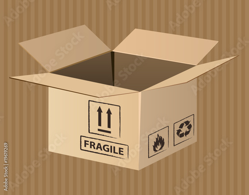 Open cardboard.