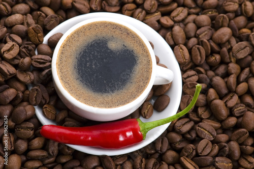 hot coffee with chili