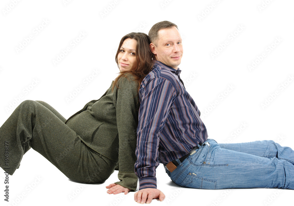 Pregnant wife and husbabd support each other Pregnant wife and husbabd support each other