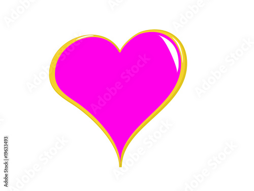 A valentines day vector illustration with a pink heart