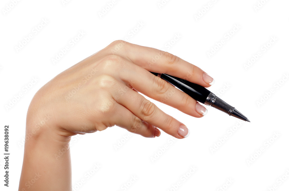 Hands holding a pen Hands holding a pen