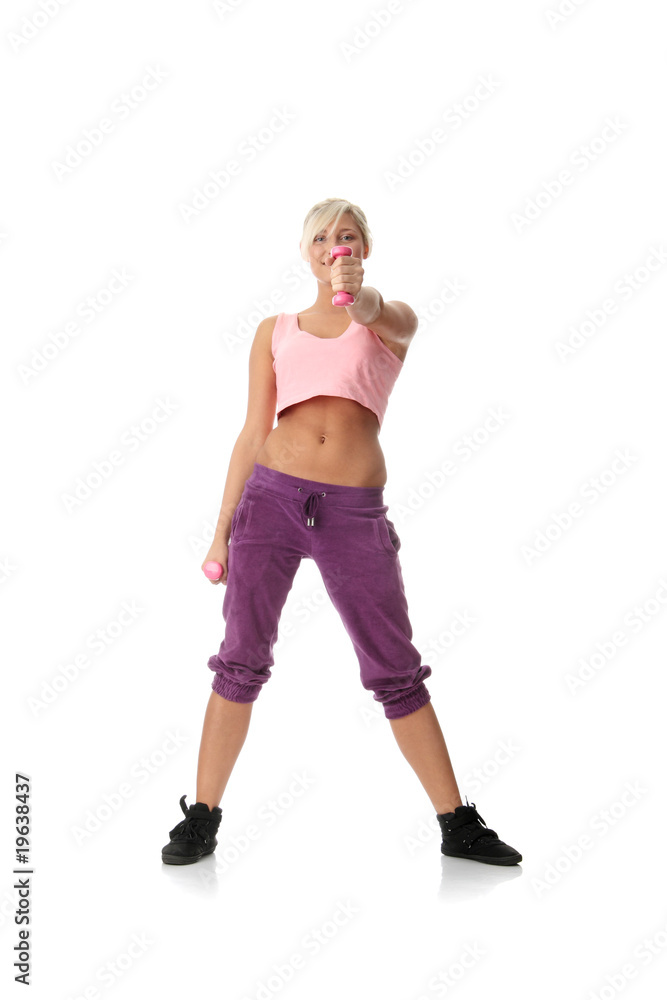 Young beautiful woman during fitness time Young beautiful woman during fitness time