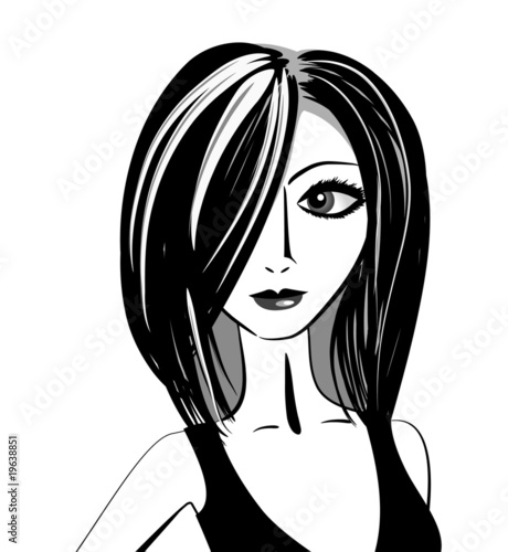 Girl in black