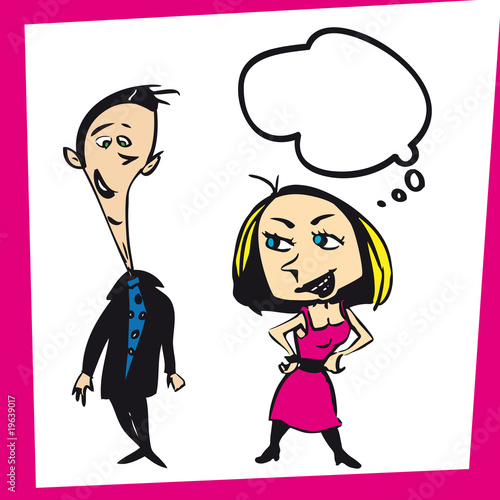 Ilustracion Dibujo Mujer Mujeres Hombre Hombres
