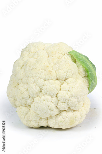 Whole Cauliflower isolated on white