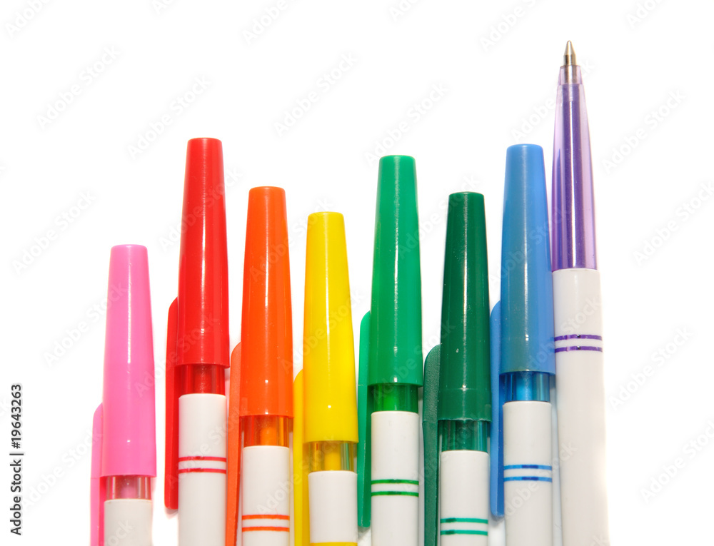 multicolored pens multicolored pens