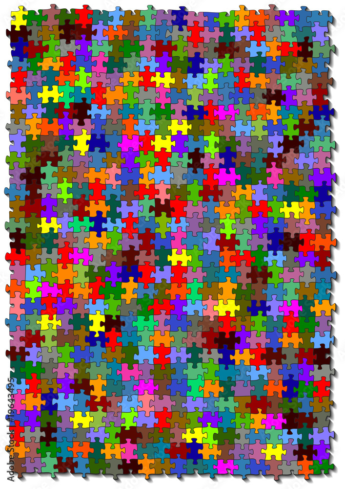 Colored puzzle Colored puzzle
