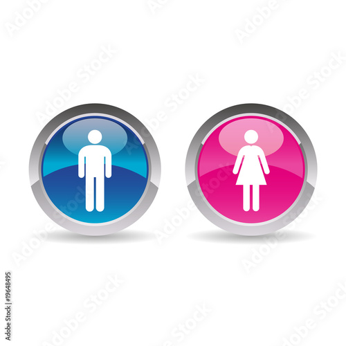 Icone couple homme femme - Picto man woman