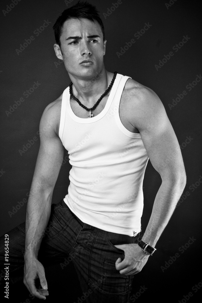 Naklejka premium male model