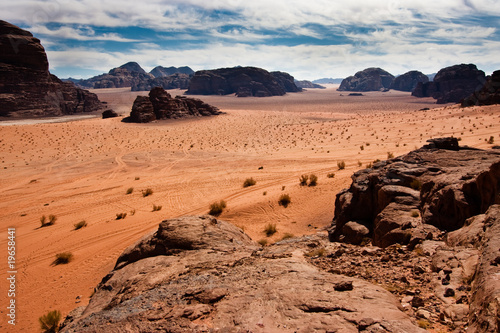 Scenic view of Wadi Rum desert, Jordan.