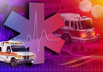 Medical Rescue Ambualnce Abstract Photo
