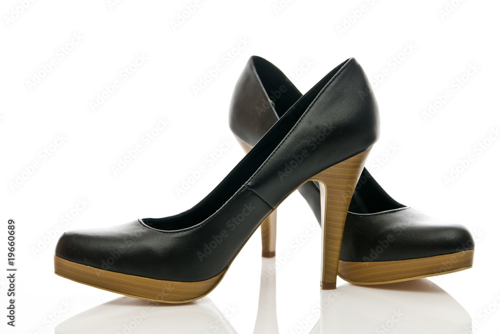 womens shoes on high heels isolated on white background womens shoes on high heels isolated on white background