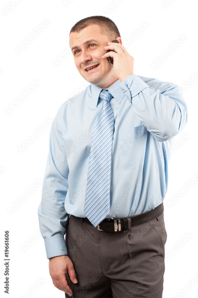 Young businessman using mobile phone Young businessman using mobile phone