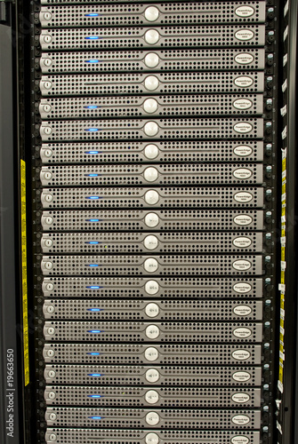 one rack of cumputer cluster photo