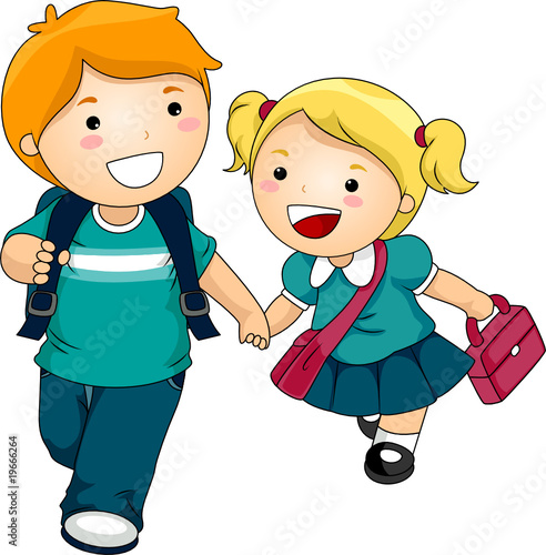 Kids Going to School
