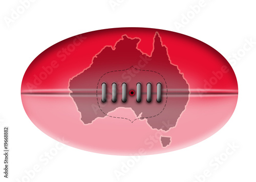 sherrin football used by aussie rules map australia