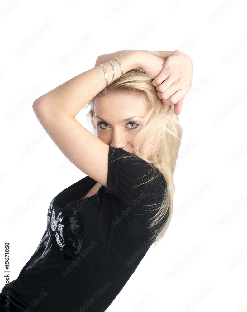 Portrait of cute blond girl Portrait of cute blond girl