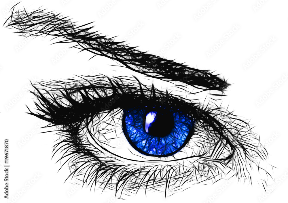 Obraz premium The Dark blue Eye`s