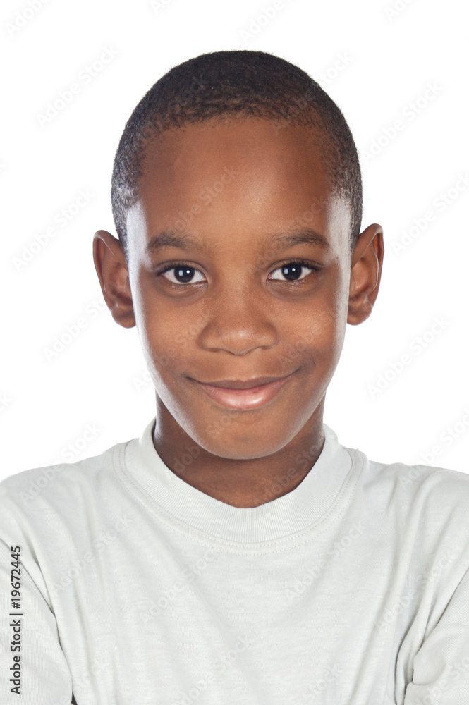 Obraz premium Adorable african preadolescent