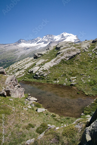 laghetto al Nivolet e Gran Paradiso