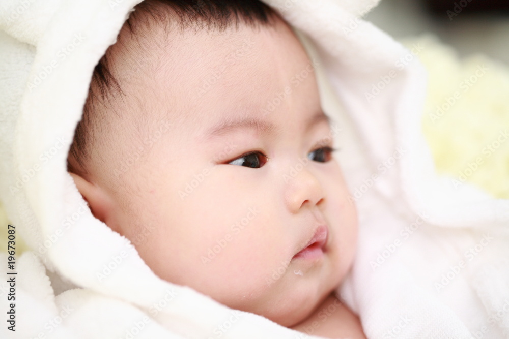 close up of cute asia baby close up of cute asia baby