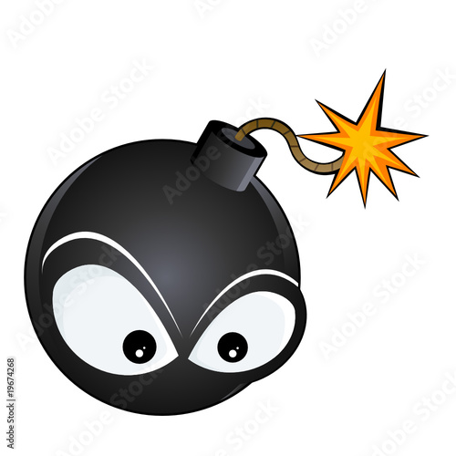bombe sprengstoff cartoon lustig explosiv