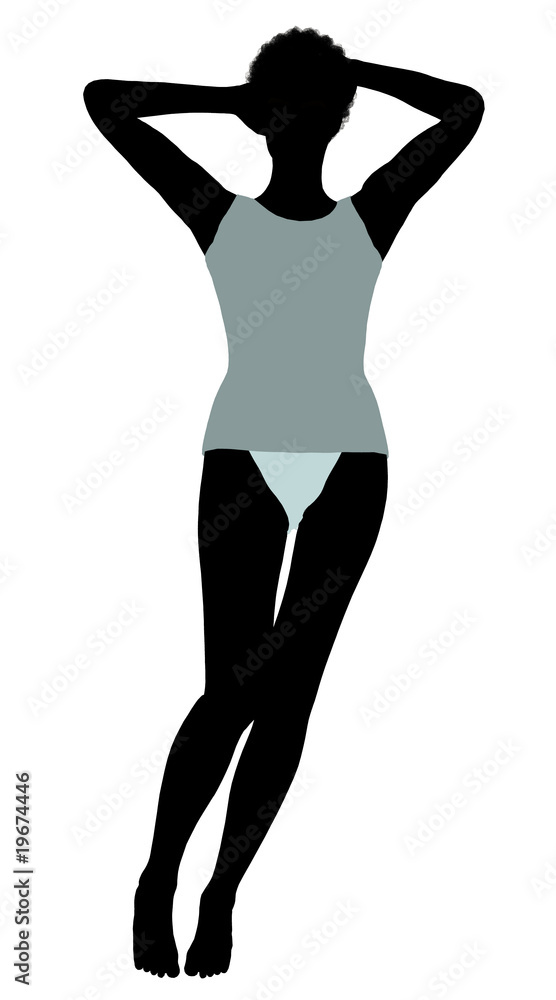 African American Lingerie Silhouette African American Lingerie Silhouette