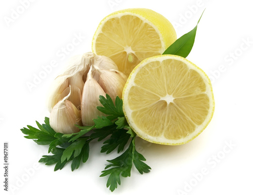 Lemon with garlic