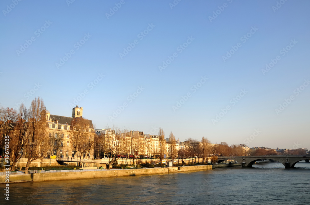 beautiful Parisian sunshine streets view,france Europe