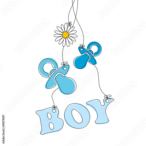 2 Schnuller & Gänseblümchen Boy