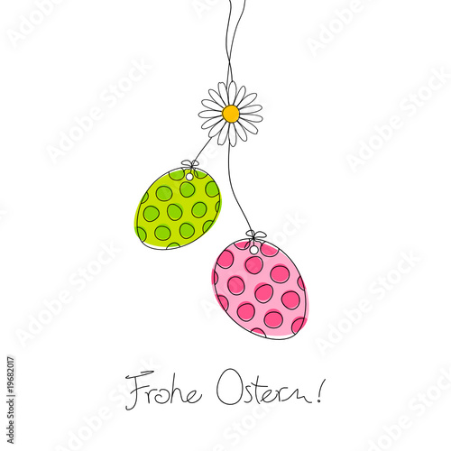 2 Ostereier & Blümchen