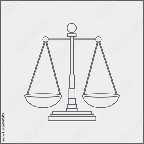 justice scales sketch